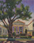 House Under a Tree, oil on canvas panel, 10" x 8"