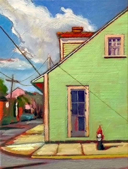 Around The Corner, oil on canvas - PaulFayard