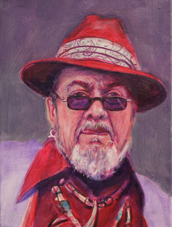 Dr. John 2, Night Tripper, oil on canvas, 12" x 9" - PaulFayard