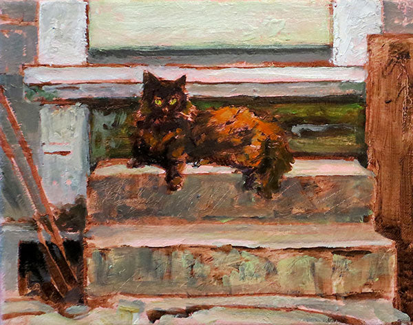 Fire Cat, oil on canvas - PaulFayard