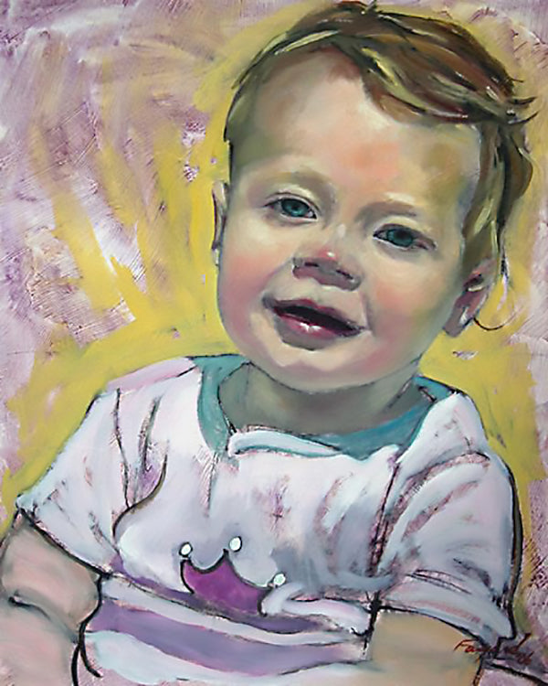 Girl (Queen), oil on canvas - PaulFayard