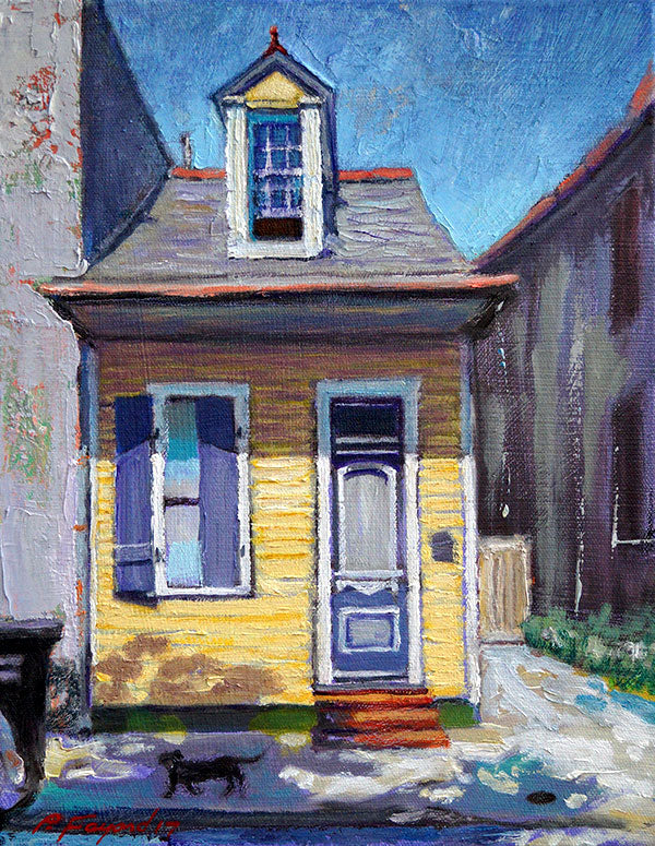 House & Hound, oil on canvas - PaulFayard