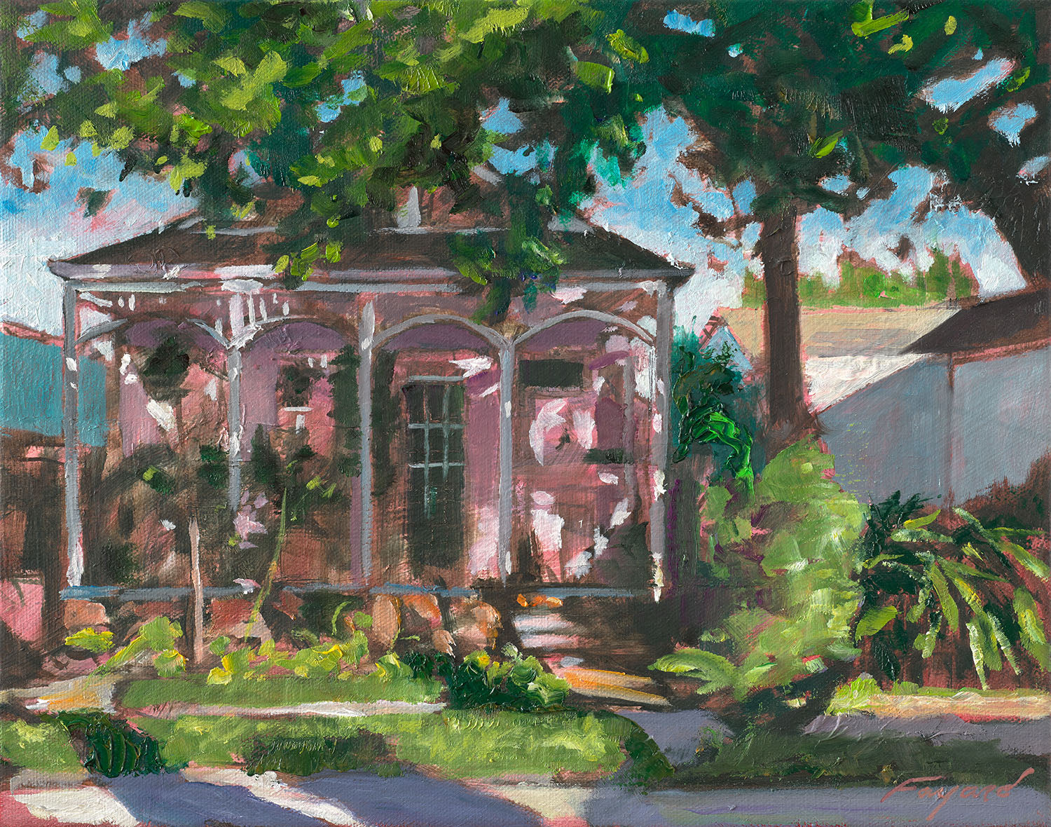 Dappled Shotgun, oil on canvas, 11" x 14" - PaulFayard