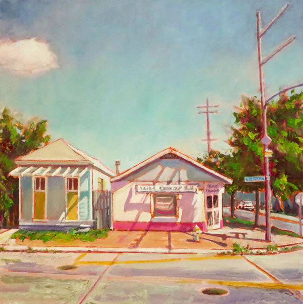 Hansen's Sno-Bliz, New Orleans, oil on canvas, 20" x 20" - PaulFayard
