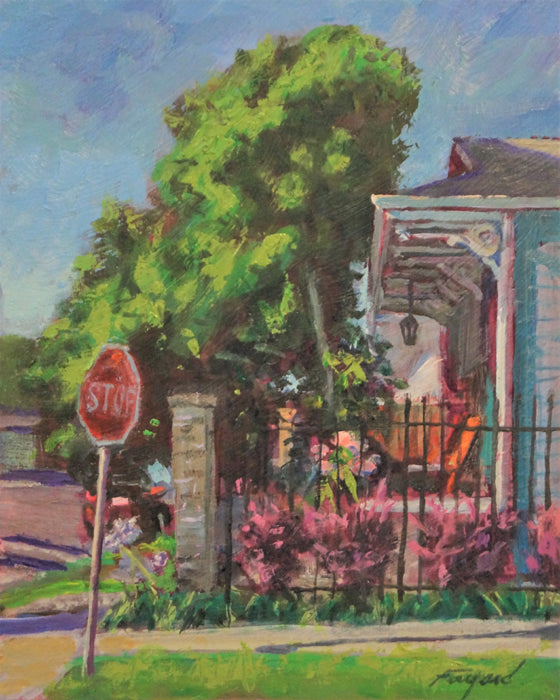 Pillar to Post, oil on canvas, 10" x 8" - PaulFayard