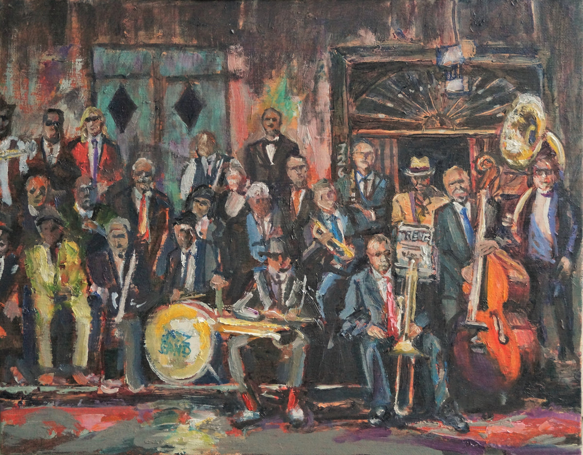 Preservation Hall, oil on canvas, 11&quot; x 14&quot;