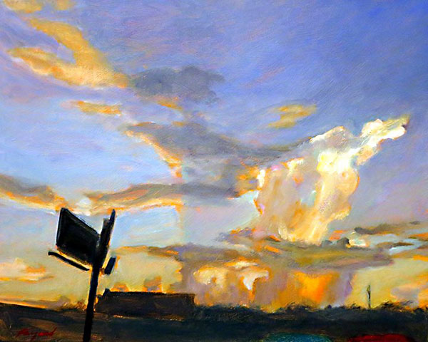 Signage, oil on canvas - PaulFayard