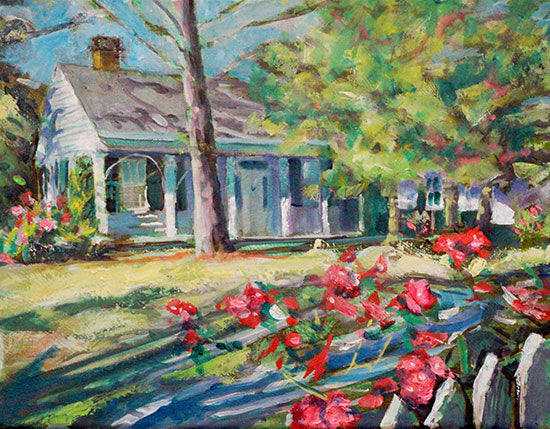 Oaks House Museum, oil on canvas - PaulFayard
