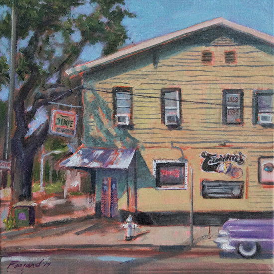 Tipitina&#39;s, New Orleans, oil on canvas, 12&quot; x 12&quot; - PaulFayard