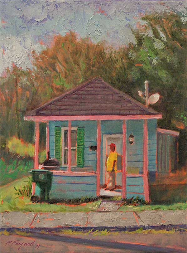 Vicksburg Visitation - Marcus Bottom, oil on canvas, 12" x 9" - PaulFayard